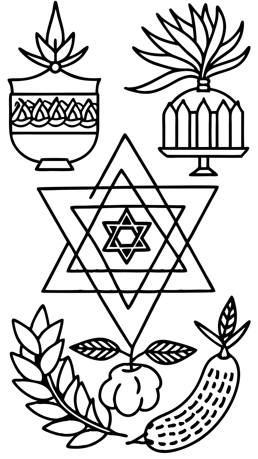 coloring pages sukkot